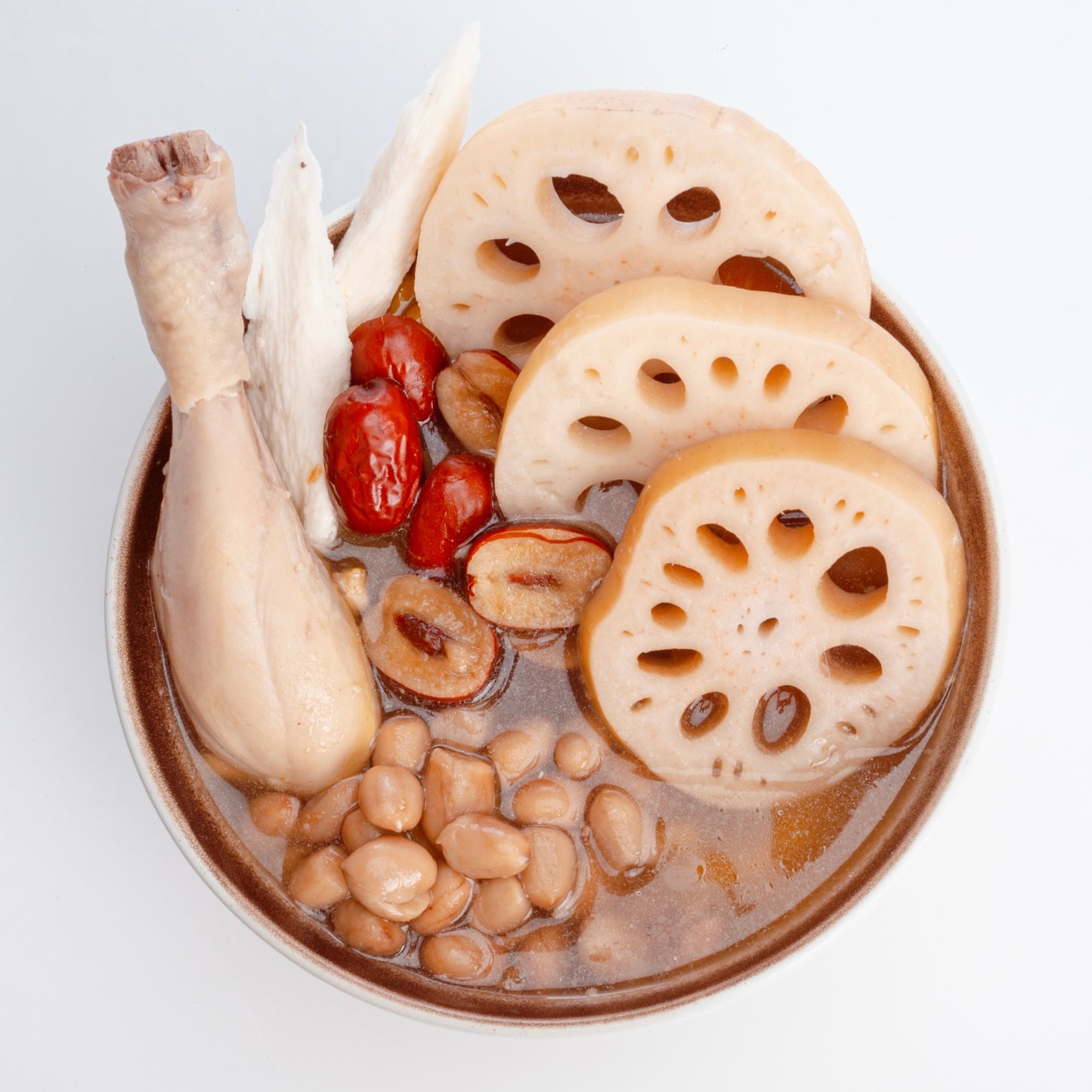 莲藕花生鸡汤 LOTUS ROOT & PEANUTS CHICKEN SOUP