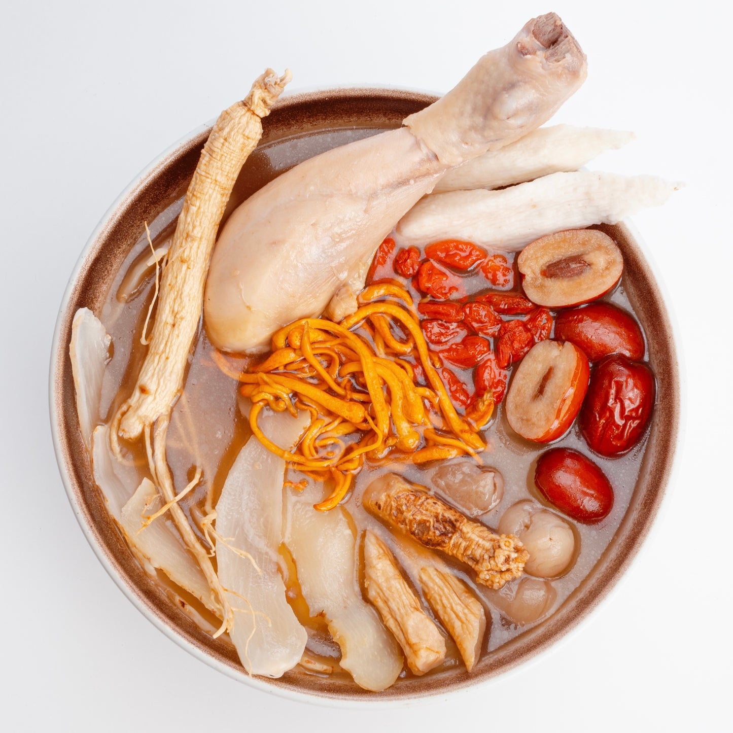 人参虫草花鸡汤 GINSENG & CORDYCEPS FLOWER CHICKEN SOUP