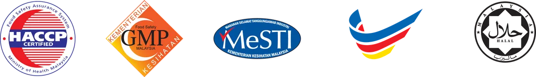 HACCP、GMP、MeSTI、Produk Malaysia 和清真标志