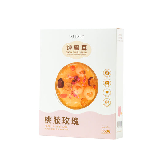『炖雪耳』桃胶玫瑰 PEACH GUM & ROSE SNOW FUNGUS DRINK